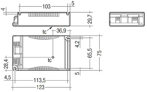 60W 700mA fixC C SNC ESSENCE Constant Current LED Driver 87500569  Tridonic LC